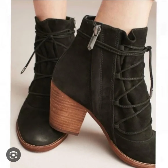 Sam Edelman Millard Lace Up Booties - Picture 1 of 8